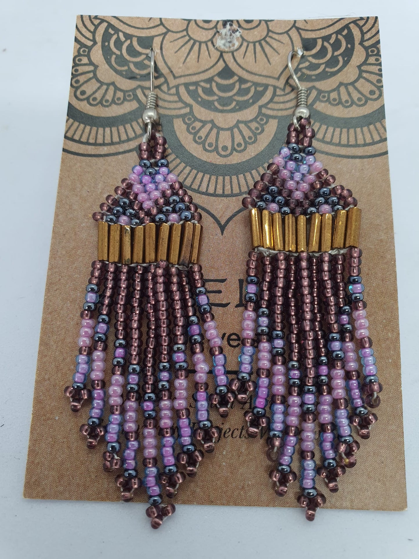 Zaneles Beads- Earrings-Lilac