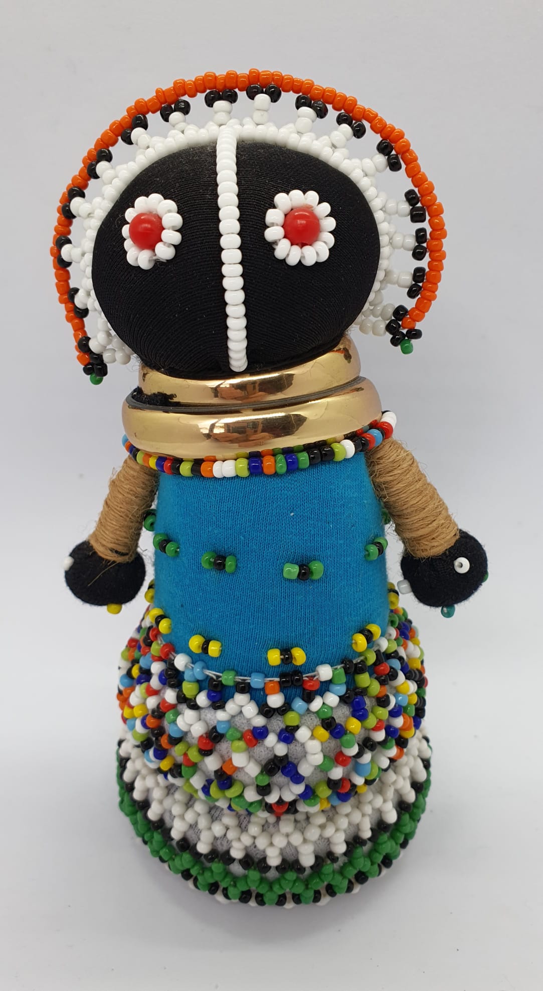 Ndebele Doll- Small Fertility Blue