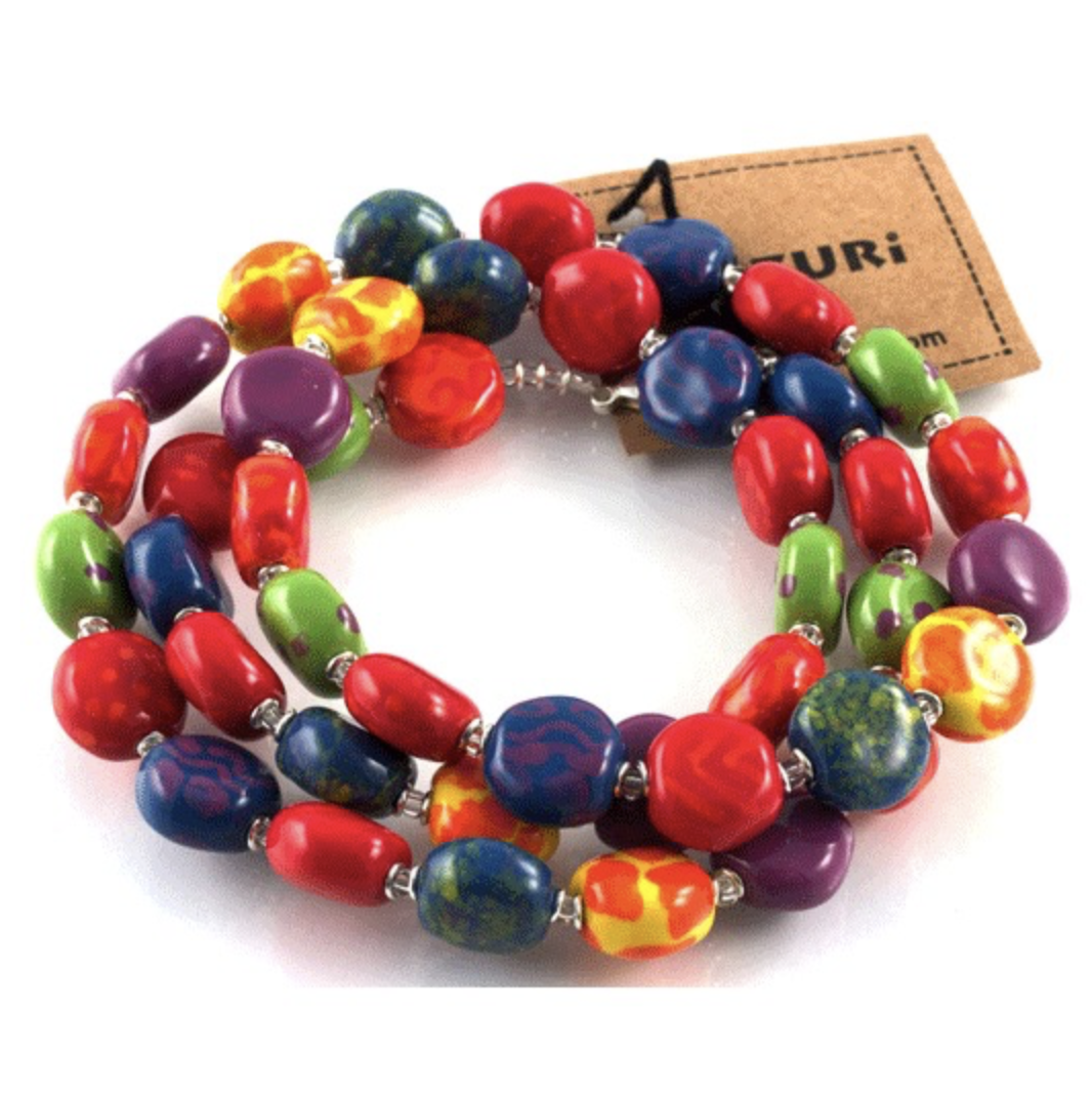 Kazuri Beads- Smartie- Summer Days- Tombola- 22 Inch