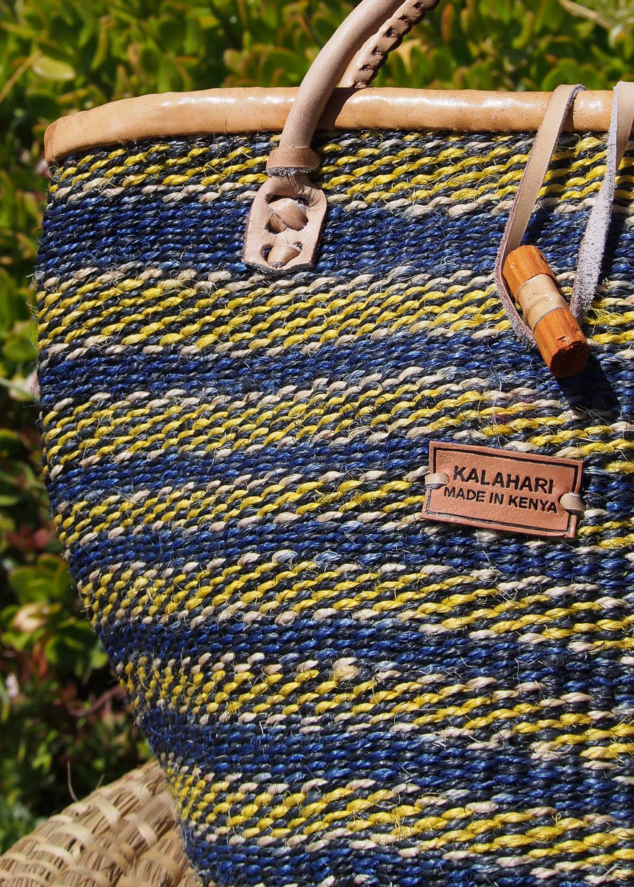 BLUE KALAHARI SISAL BAG- A