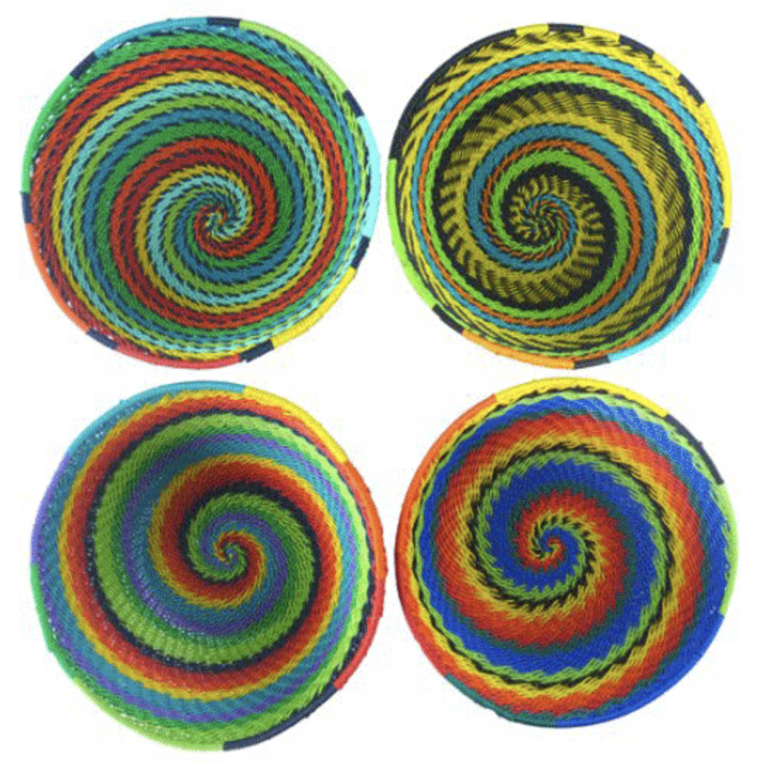 Telephone Wire Bowls- Rainbow- Small- 11 cm