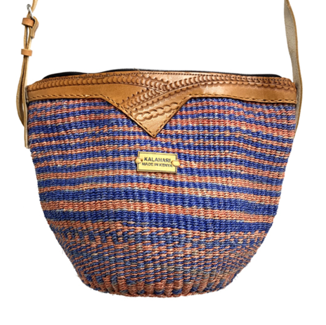 CORETTA COLOURFUL SISAL BAG – KITENGE- H