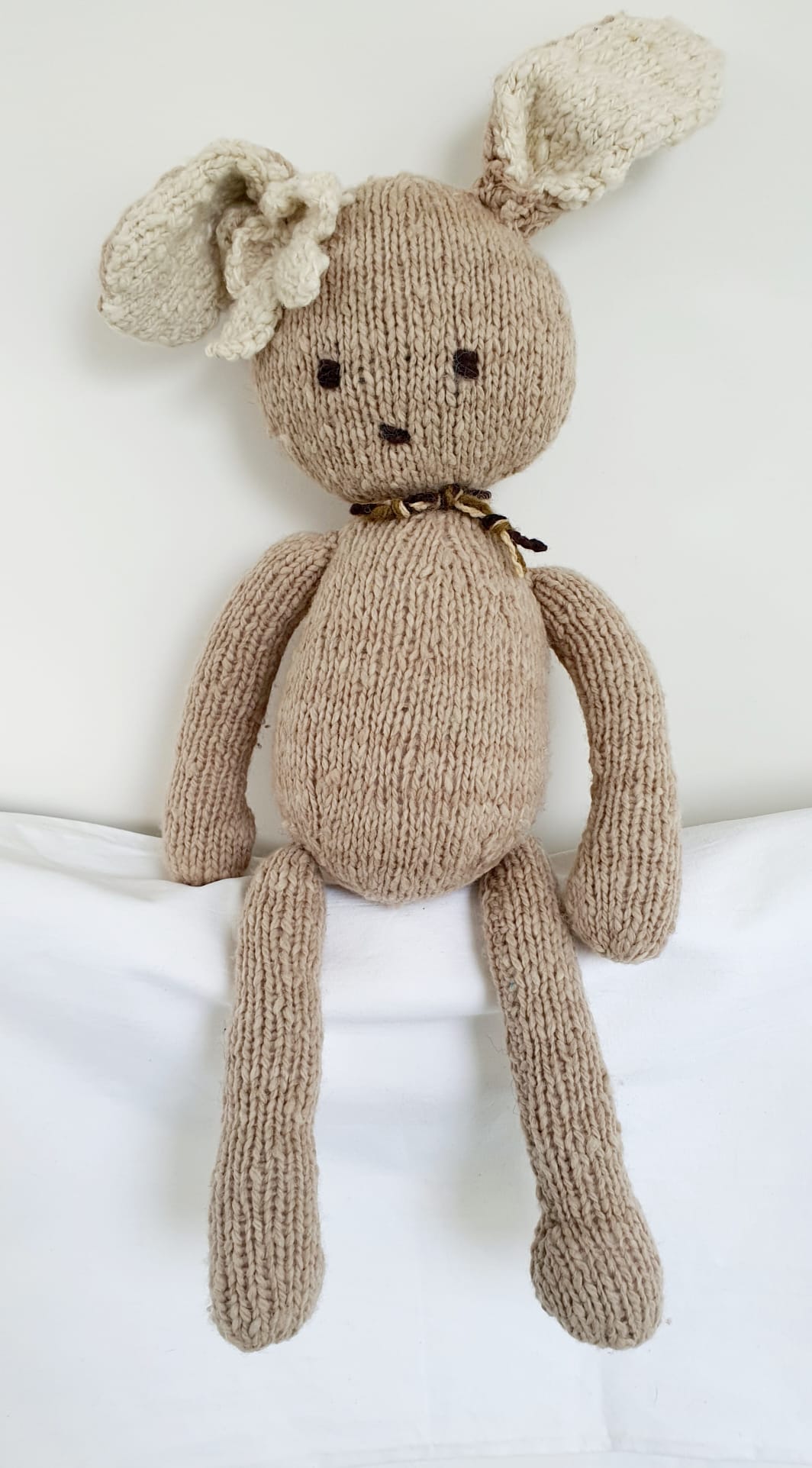 Kenana Knitters, Ditzy Rabbit Cream B Large