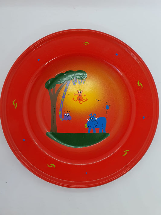 Enamel Plate- Large- Red