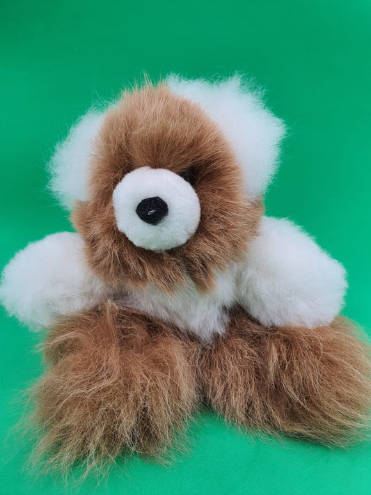 Alpaca Cusco Tan and White Teddy