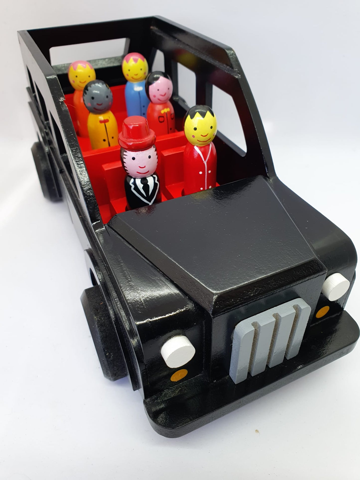 Wooden Taxi and Passengers