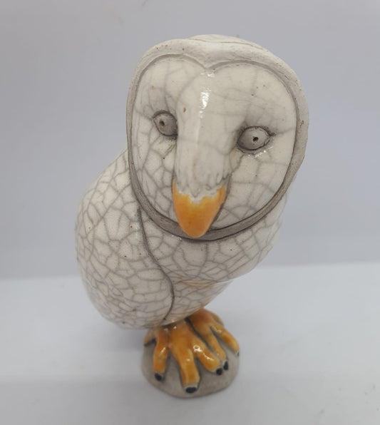Raku- Small White Owl