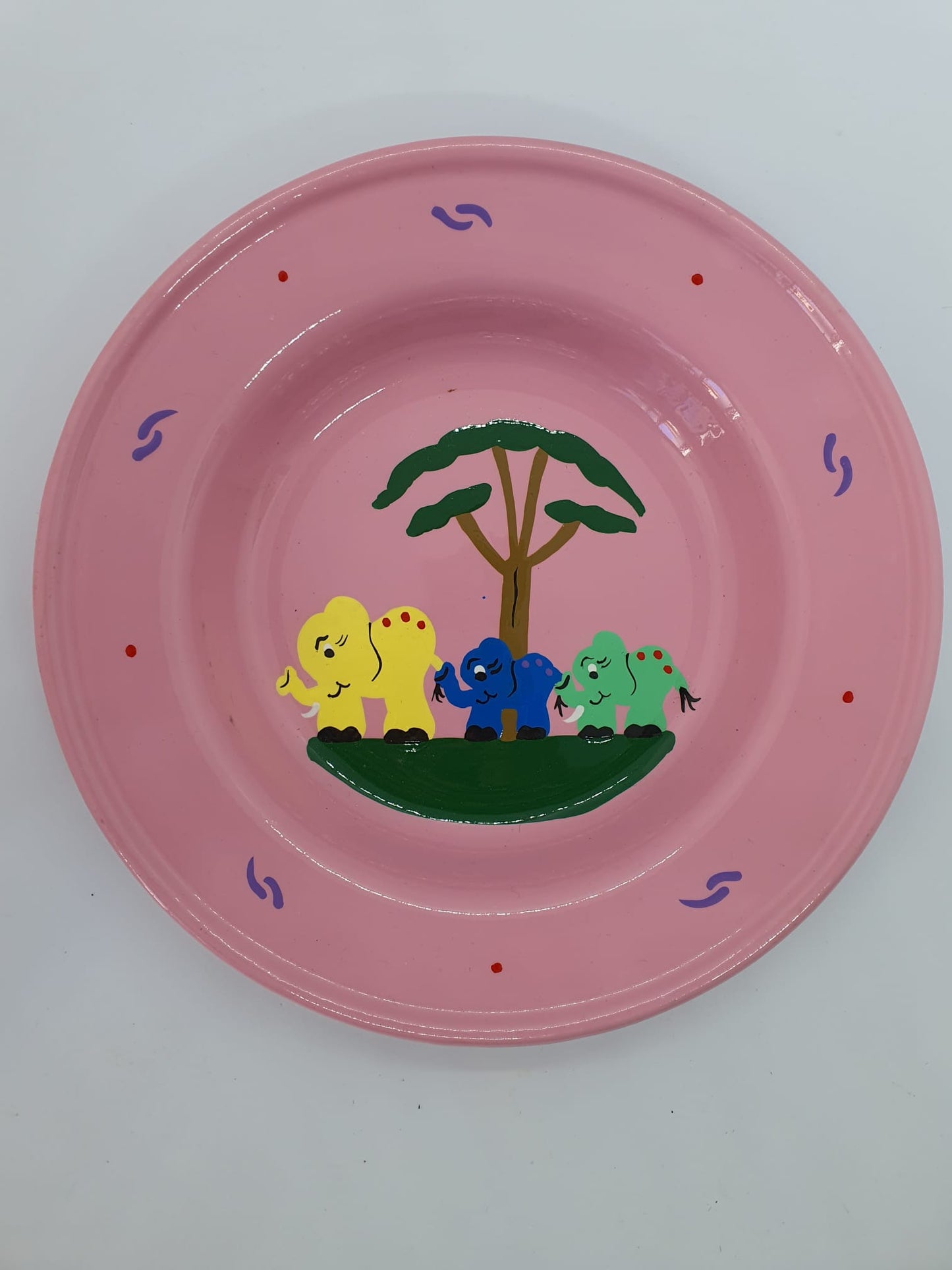 Enamel Plate- Pink