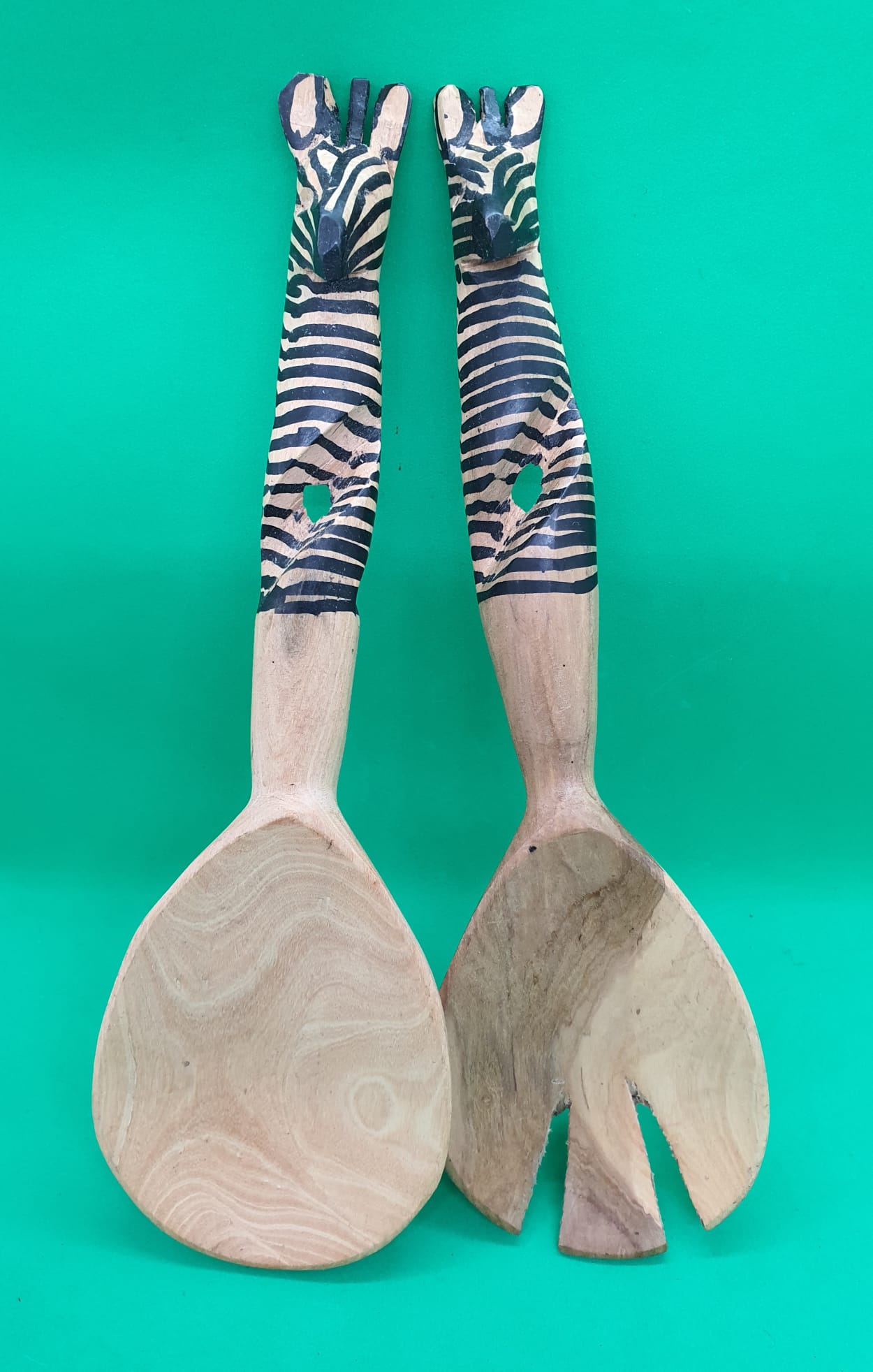 Zebra Salad Servers