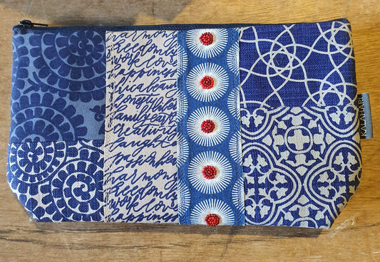 INDIGO GRACE SHWESHWE TOILETRY BAG