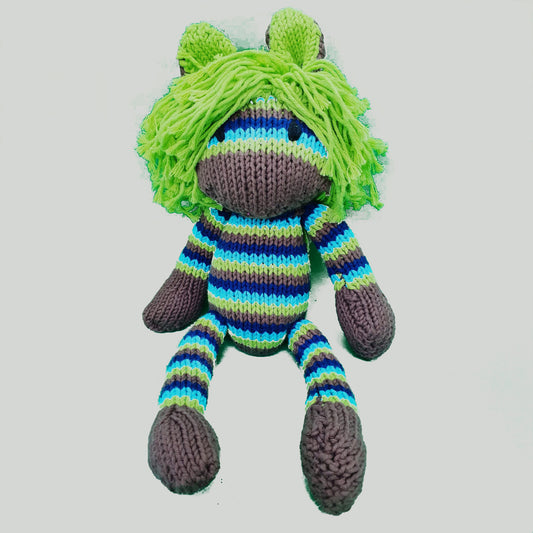 Kenana Knitters, Stripey Zebra Green