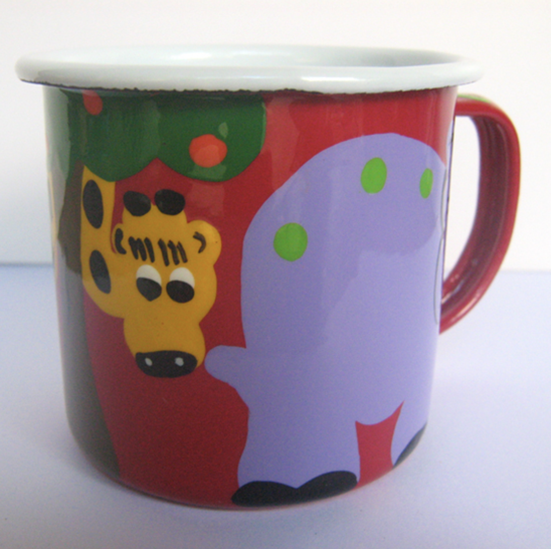 Enamel Medium Mug- Red