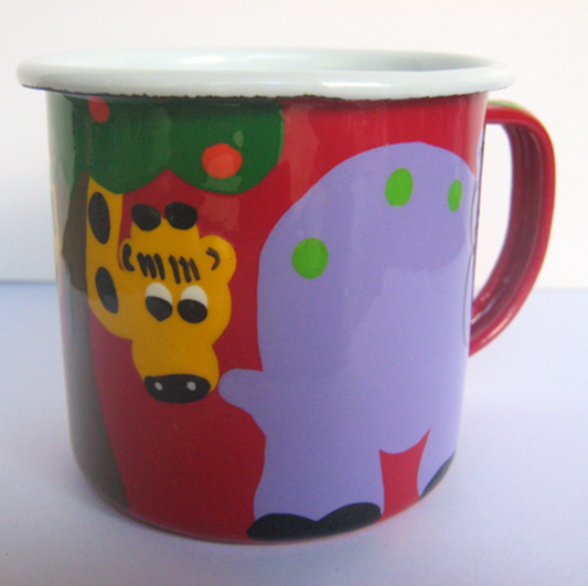 Enamel Medium Mug- Red