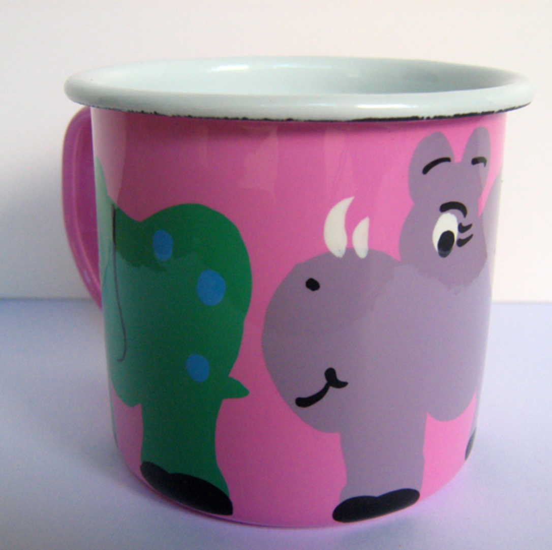 Enamel Medium Mug- Pink