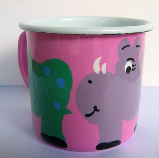 Enamel Medium Mug- Pink