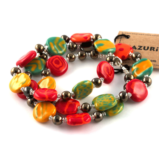 Kazuri Beads- Galaxy- Tombola- 22 Inch