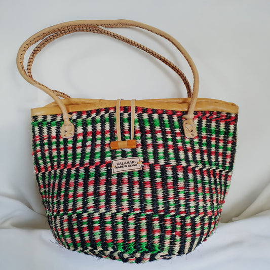 MULTI COLOUR KALAHARI SISAL BAG A