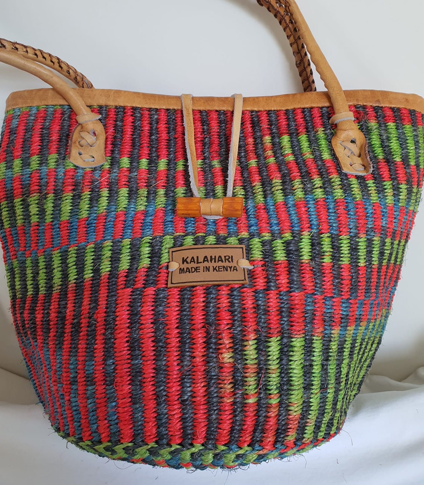 MULTI COLOUR KALAHARI SISAL BAG B