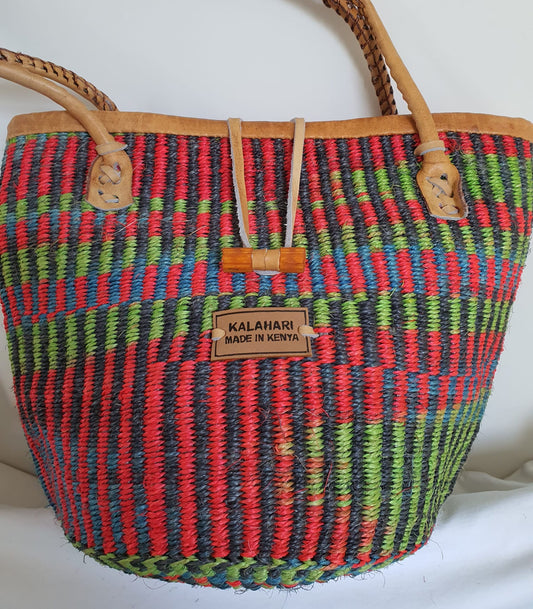 MULTI COLOUR KALAHARI SISAL BAG B