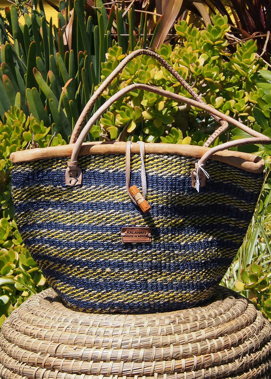 BLUE KALAHARI SISAL BAG- A