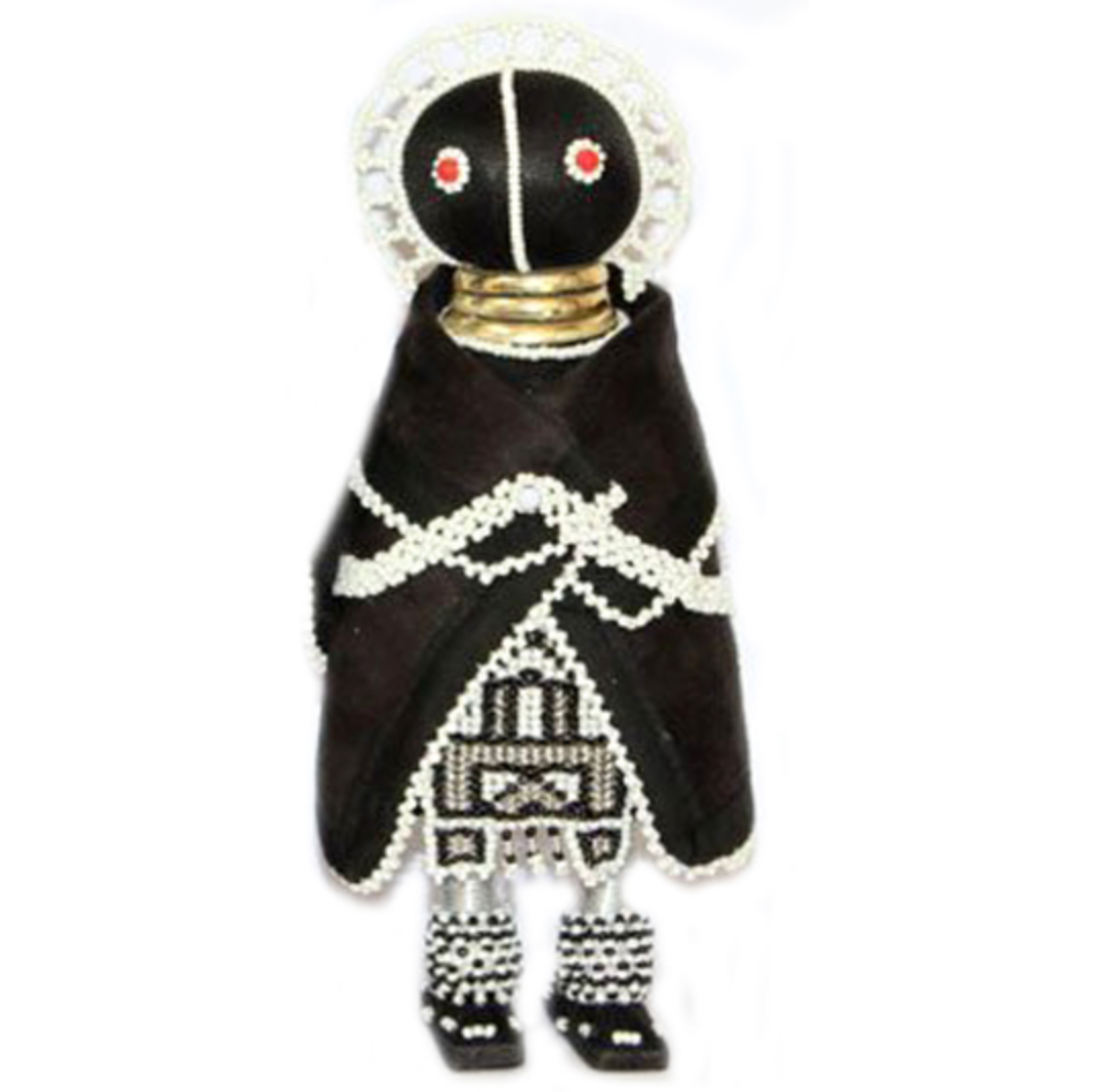 Ndebele Doll- Small Initiation B+W