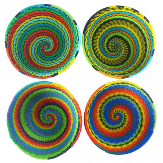 Telephone Wire Bowls- Rainbow- Large- 14 cm