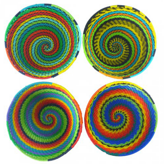 Telephone Wire Bowls- Rainbow- Small- 11 cm