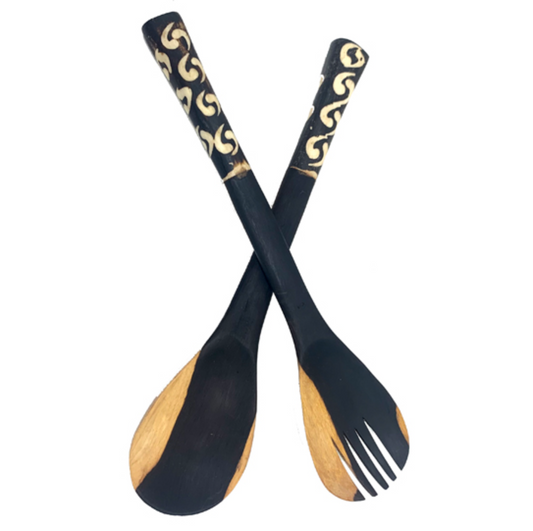 Salad Servers- Ebony- Large