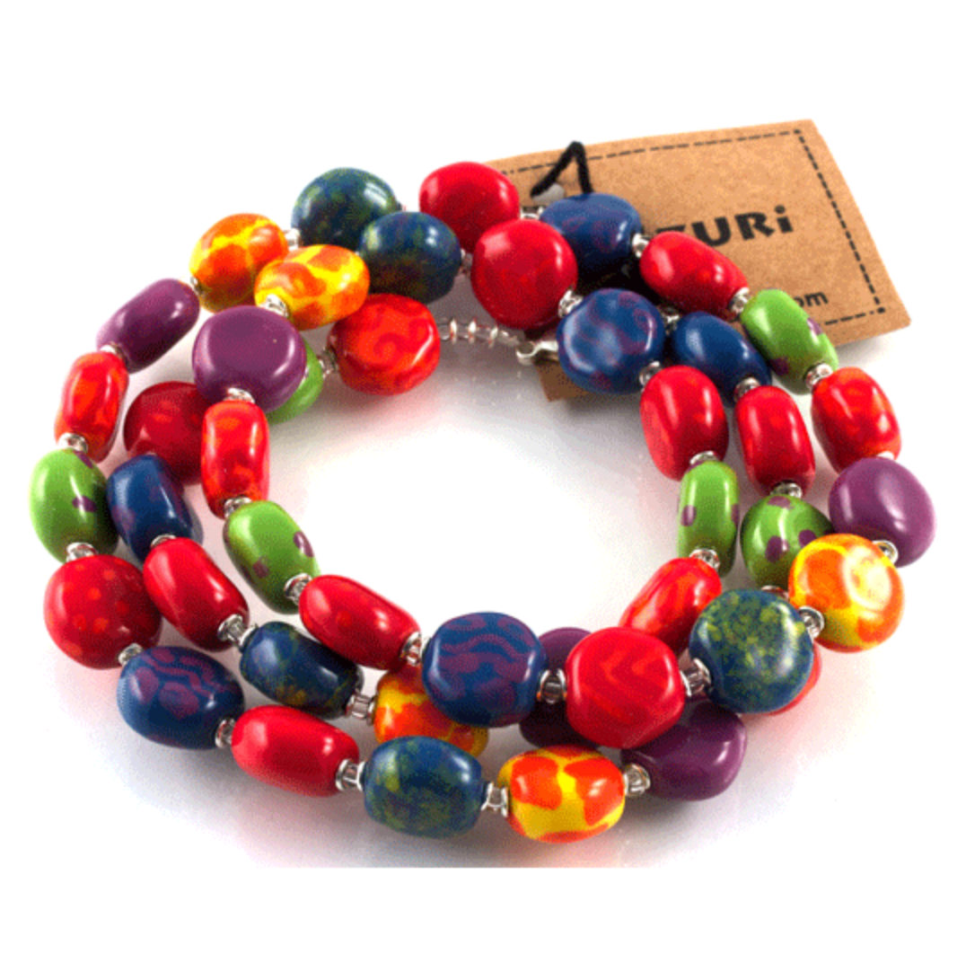 Kazuri Beads- Smartie- Summer Days- 30 Inch
