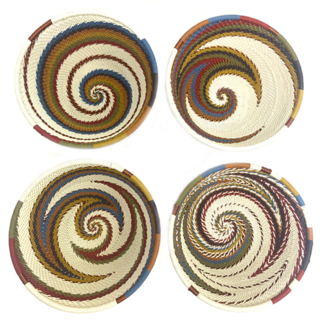 Telephone Wire Bowls- Earthy Rainbow- Medium- 12 cm