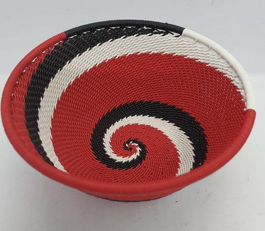 Telephone Wire Bowls- Medium Red- 12 cm