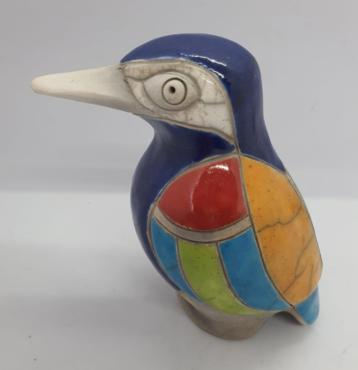 Raku- Kingfisher- Coloured