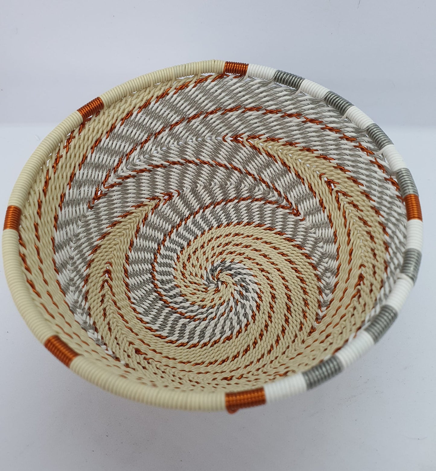 Telephone Wire Bowls- Ivory- Medium-  12 cm