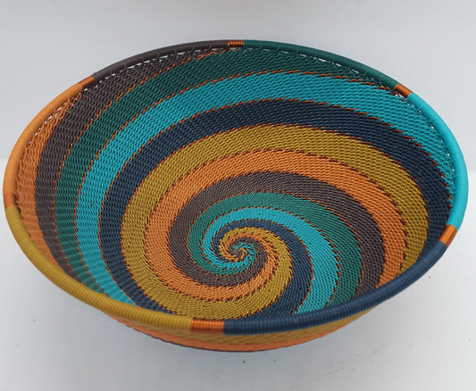 Telephone Wire Bowls- XL Kingfisher Bowl- 17 cm