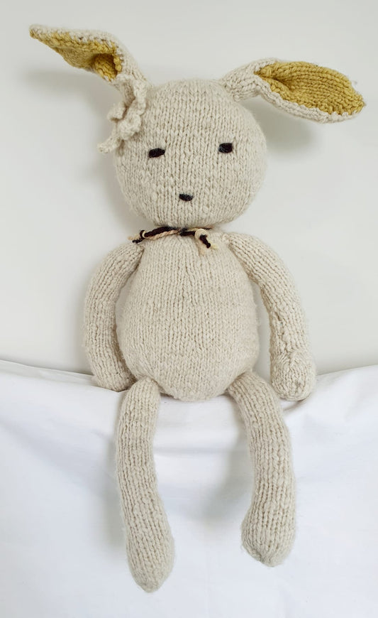 Kenana Knitters, Ditzy Rabbit Yellow Large
