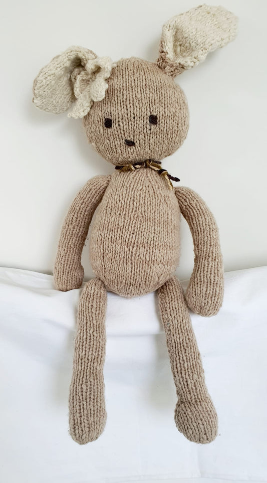 Kenana Knitters, Ditzy Rabbit Cream B Large