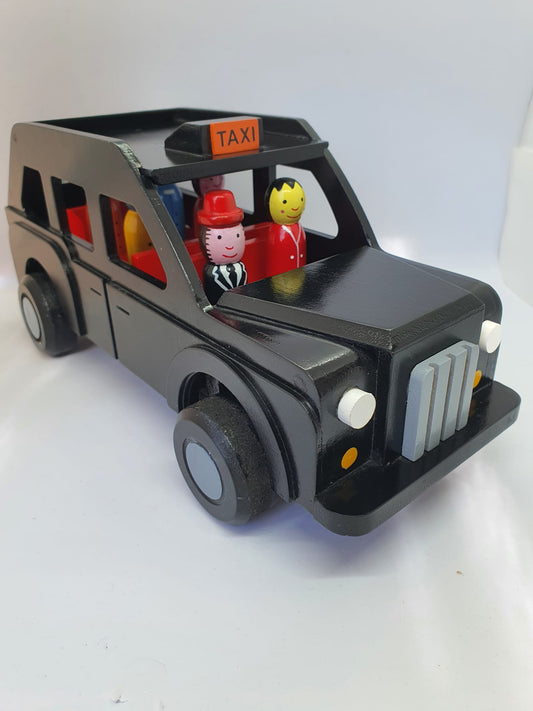 Wooden Taxi and Passengers