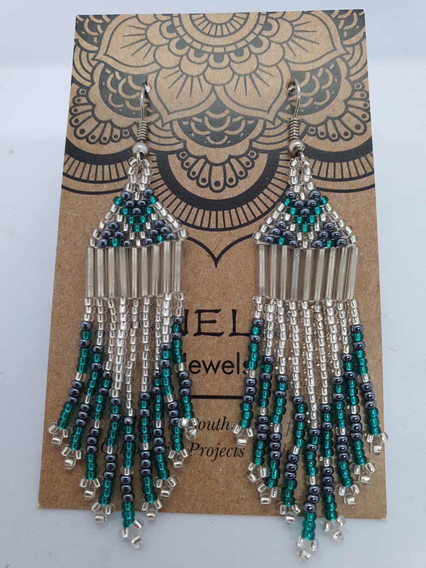 Zaneles Beads- Earrings-Emerald