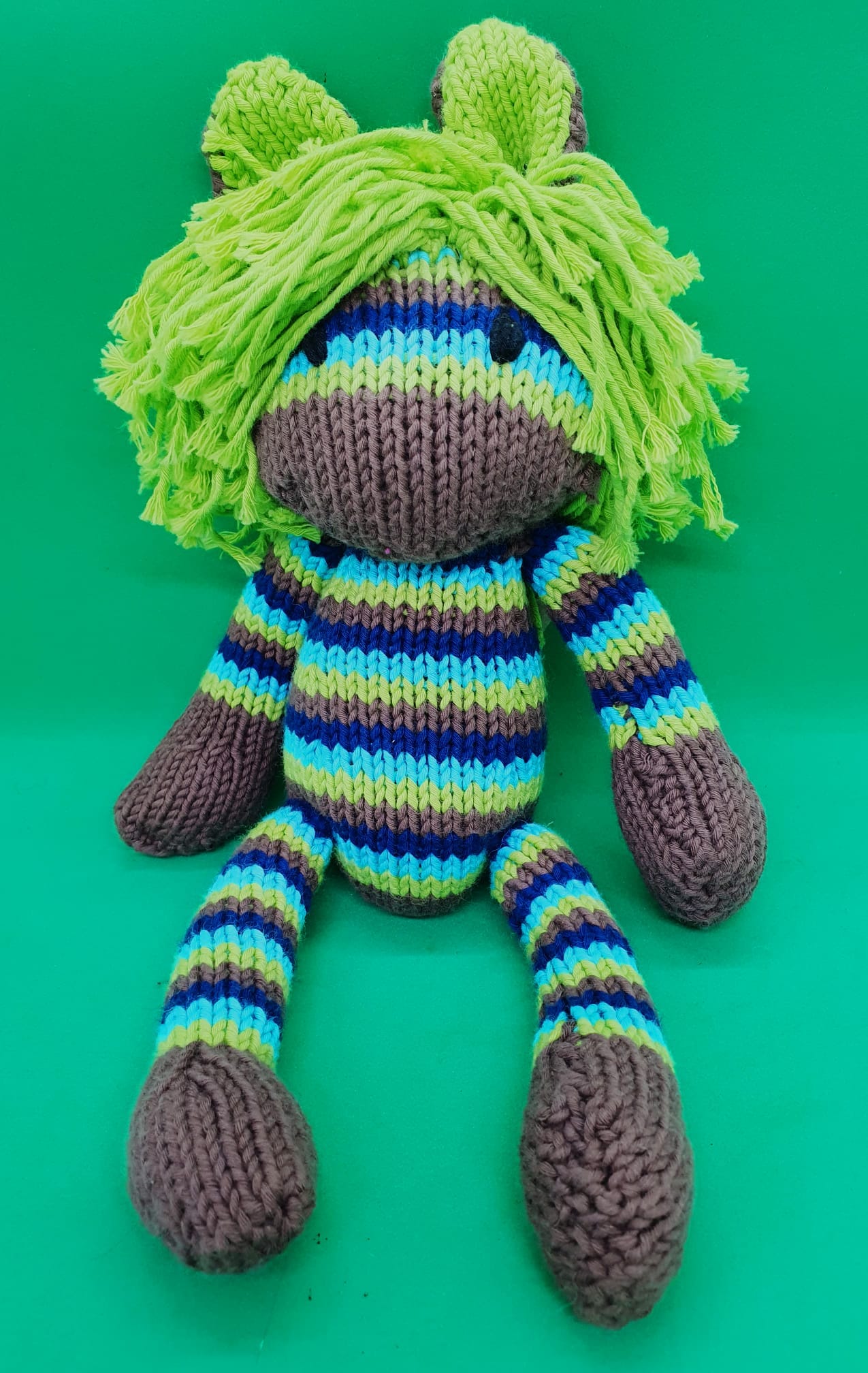 Kenana Knitters, Stripey Zebra Green